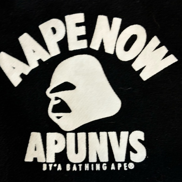 Aape By A Bathing Ape Bape Hoodie Button up Size Medium Black Camo Stree… - Picture 2 of 11